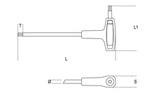 Beta Tools Model 97 Ttx40-offset Key Wrenches with Handles Ttx
