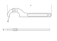 Beta Tools Model 99 Sq15-35mm-Hook Wrenches with Square Noses