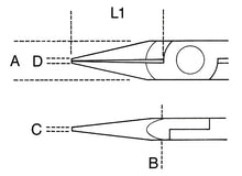 Beta Tools Model 1175 Bm-Half-Round Short Nose Pliers