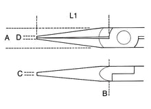 Beta Tools Model 1177 Bm/Z-Half-Round Long Nose Pliers