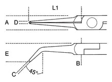Beta Tools Model 1178 Bm/P-Smooth Bent Needle Nose Pliers