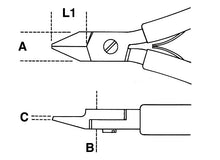Beta Tools Model 1186 Bm/2-Diagonal Flush Cutting Nippers