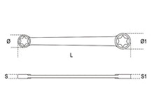 Beta Tools Model 95 Ftx20X24-Double-Ended Straight Wrenches