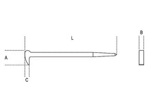 Beta Tools Model 964 Pry Bar with Pointed-Leverage Ends