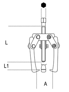 Beta Tools Model 1516 3-Pullers with Three Floating Legs