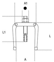 Beta Tools Model 1542 1-Two-Leg Pullers for Extractors