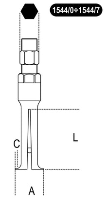 Beta Tools Model 1544 3-Two-Leg Internal Extractors
