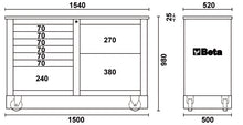 Beta Tools Model C39 Medium-R-Special Mobile Roller Cab