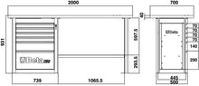 Beta Tools Model C59 A-R-Endurance Workbench 6 Drawers