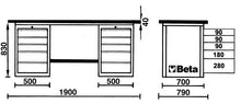 Beta Tools Model C57S D/G-Mastercargo Workbench Grey