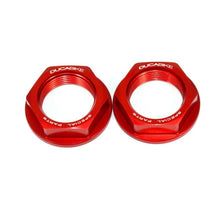 DBK Special Parts (Ducabike) Rear Axle Nut set for the Ducati Scrambler, Hypermotard 698, Monster 797/795/696/695/400, ST3, and Sport Classics