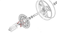 CNC Racing Titanium Single Front Brake Rotor Kit (6) M8x20