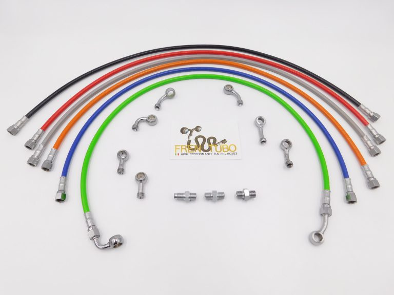 Fren Tubo Carbotech Carbon Fiber, Kevlar or Stainless Complete DIRECT Brake Line Kit for the Kawasaki Ninja ZX-7R/750 '96-02