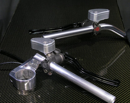 Motocorse 'Teardrop' style Billet Alumiunum Reservoirs For Brembo Radial Brake Master Cylinders