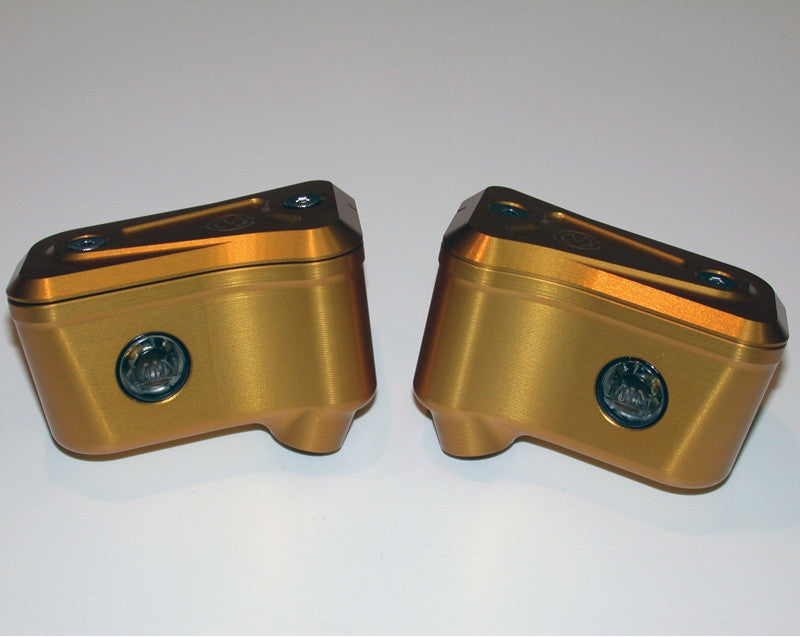 Motocorse Billet Aluminum Reservoirs For Brembo OE Semi Radial Master Cylinders Brake and Clutch