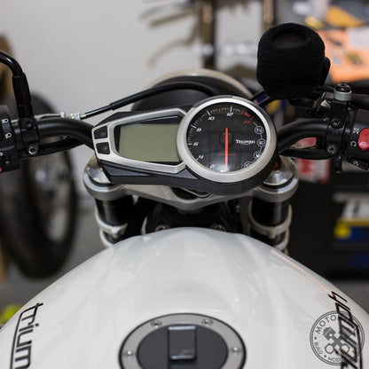 Motodemic Triumph Single Headlight Conversion Bar Mount Kit for Street Triple 675