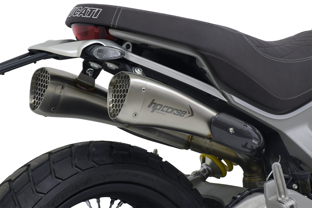 HP CORSE HYDROFORM CORSA SHORT Racing Slip Ons For Ducati Scrambler 1100