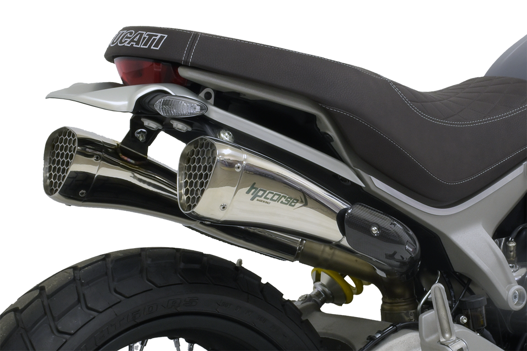 HP CORSE HYDROFORM CORSA SHORT Racing Slip Ons For Ducati Scrambler 1100