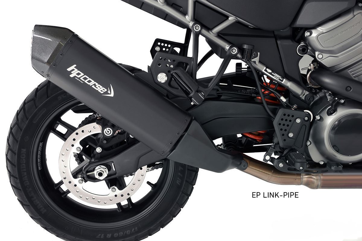 HP CORSE SPS Carbon Slip-on Exhaust and Racing Link Pipe for Harley Davidson Pan America 1250