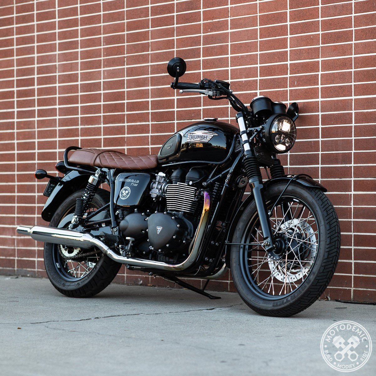 Motodemic LED Headlight Conversion Kit for Classic Triumph Bonneville and Thruxton