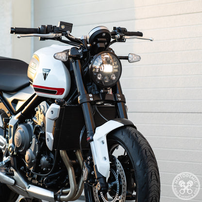 Motodemic Adaptive LED Headlight Upgrade for the Triumph Trident 660