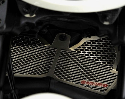 Motocorse Titanium Water Radiator Guard for Ducati Diavel