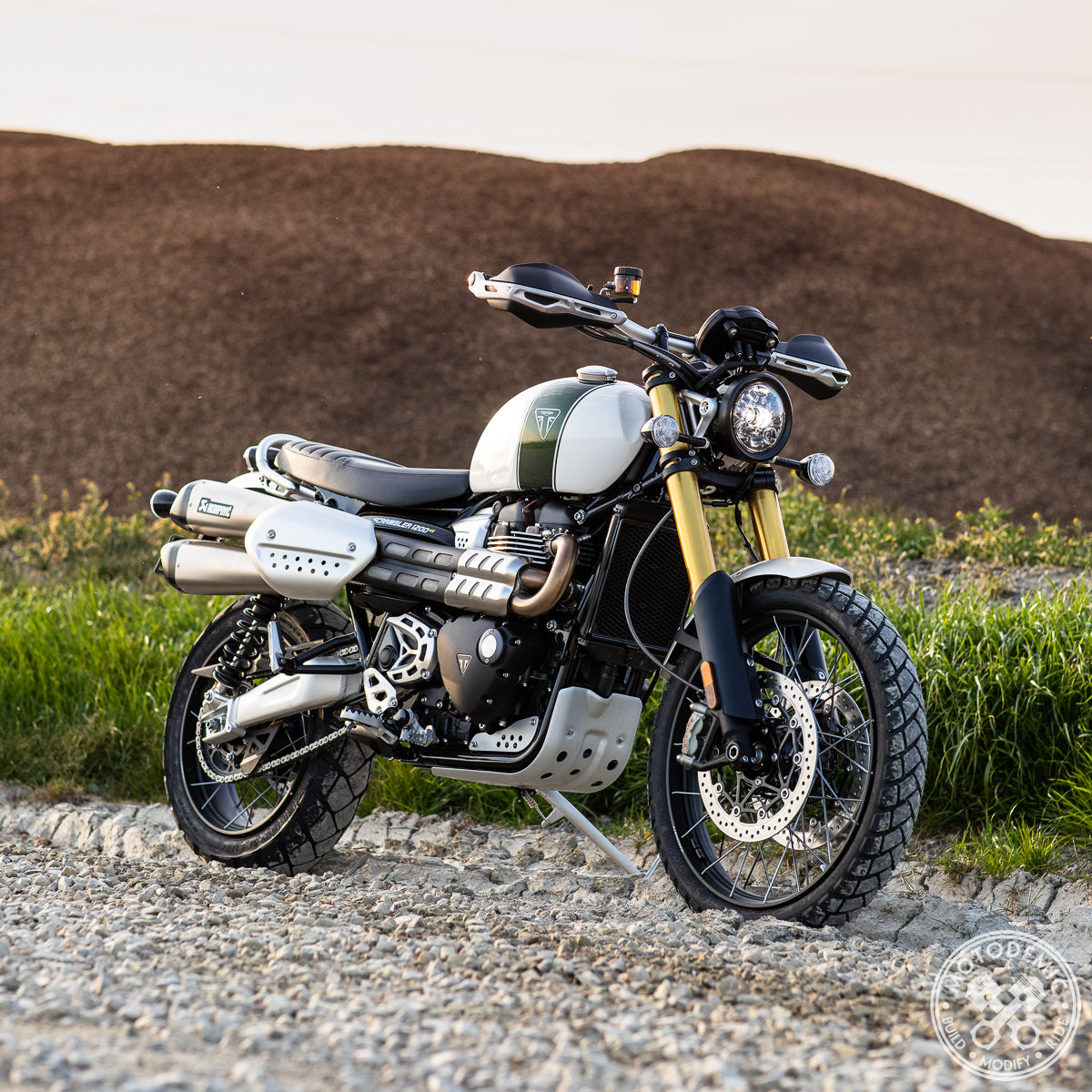 Motodemic LED Headlight Conversion Kit for Triumph Scrambler 1200 XC / XE