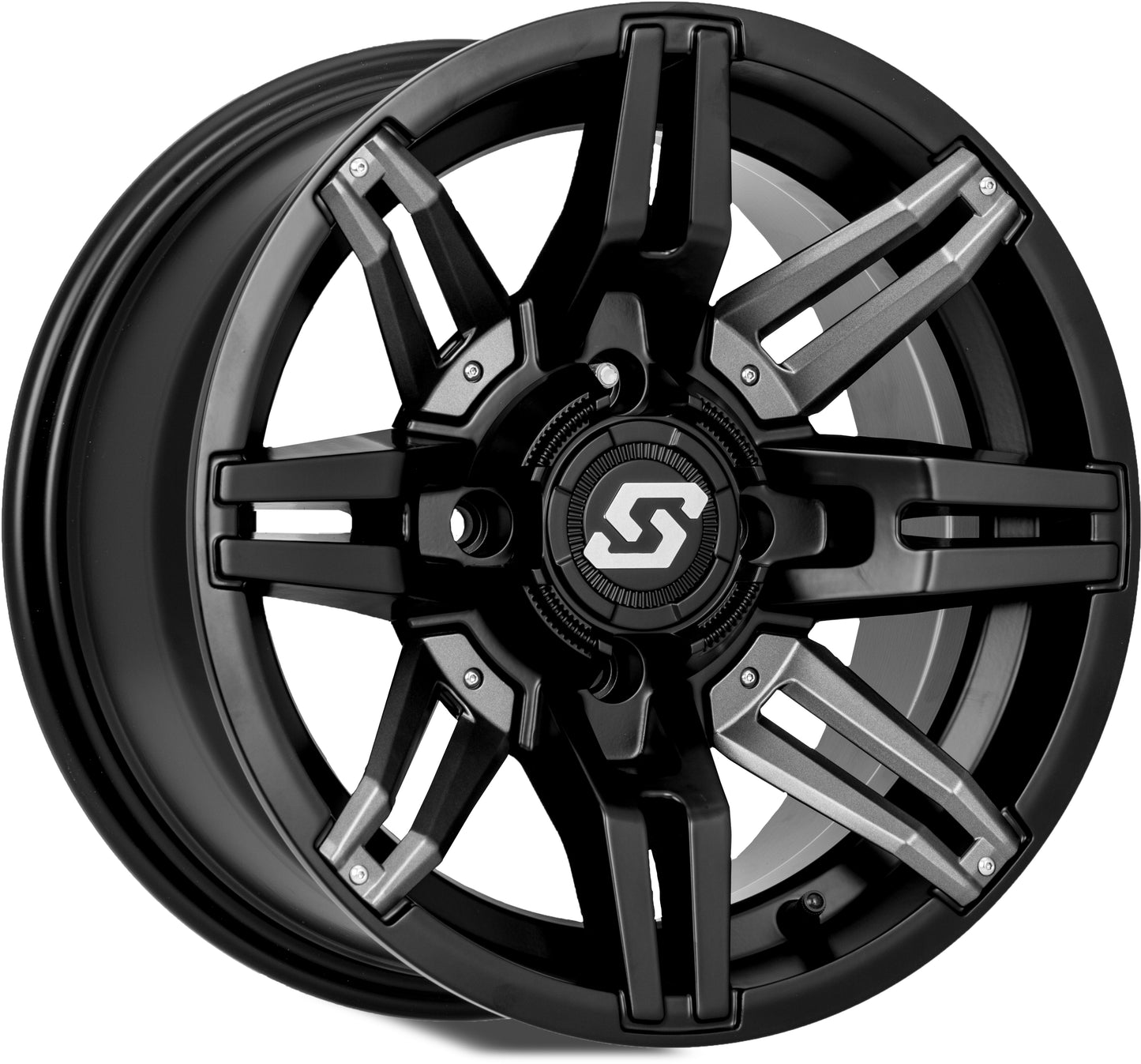 Rukus Wheel 14x7 4/137 5+2 (+10mm) Blk/Gunmetal