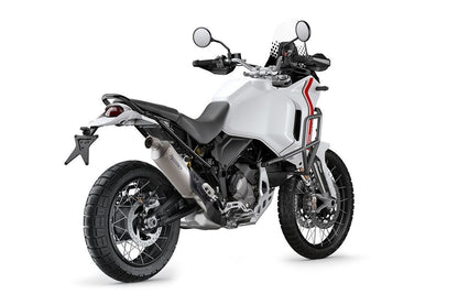 HP CORSE SP-1 SHORT Titanium Low Mount Slip-on Exhaust for the Ducati DesertX