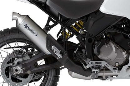 HP CORSE SP-1 SHORT Titanium Low Mount Slip-on Exhaust for the Ducati DesertX