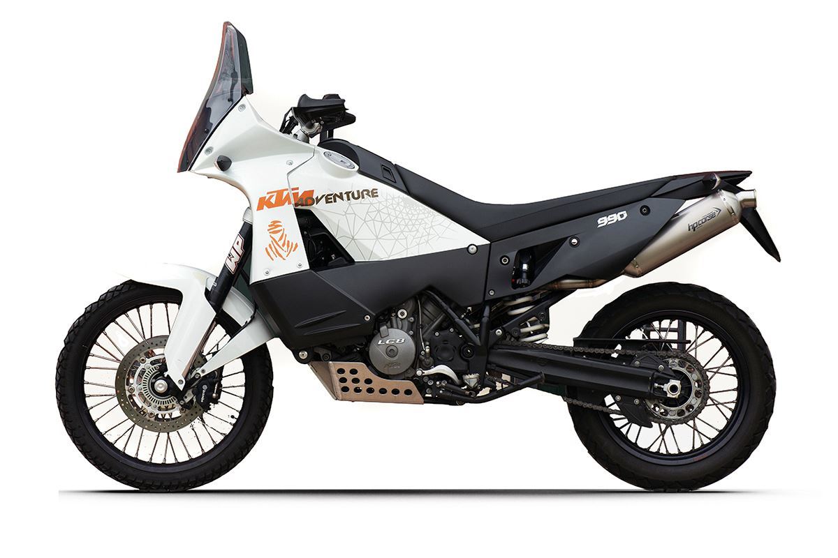 HP CORSE SP-1 350 Dual Titanium Slip-on Exhaust for KTM 990 Adventure (06-14)