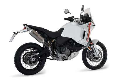 HP CORSE SP-1 SHORT Titanium High Mount Slip-on Exhaust for the Ducati DesertX