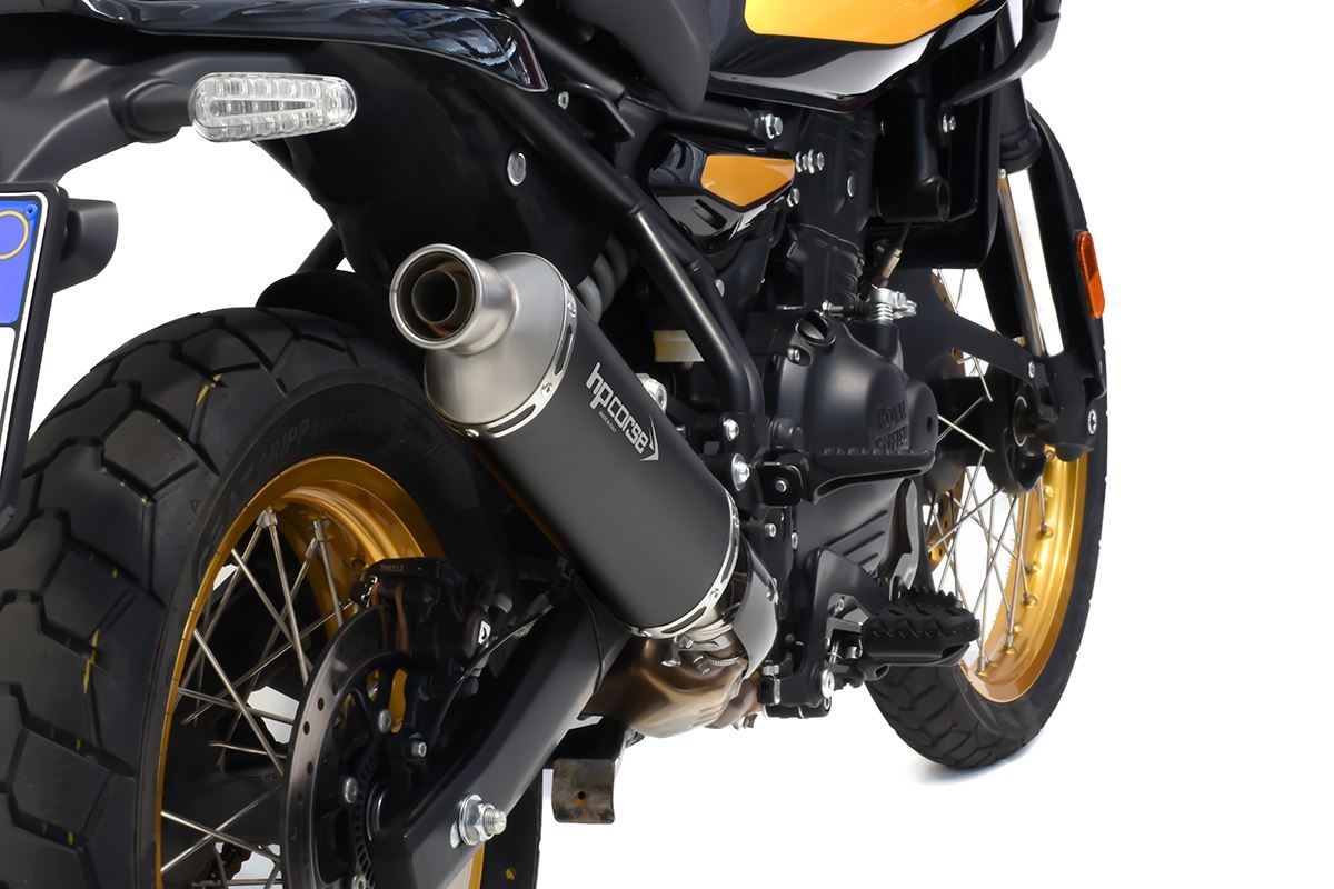 HP CORSE SP-1 SHORT BLACK CERAKOTE® SLIP ON for Royal Enfield Himalayan 450