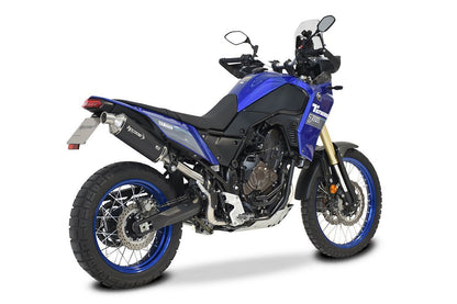 HP CORSE SP-2 SHORT Explore Edition Titanium Exhaust for Yamaha Tenere 700 (High Mount, Hard Bags)
