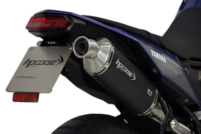 HP CORSE SP-2 SHORT Explore Edition Titanium Exhaust for Yamaha Tenere 700 (High Mount, Hard Bags)
