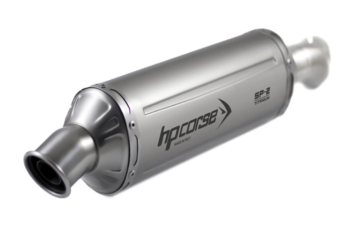 HP CORSE SP-2 SHORT Titanium High Mount Slip-on Exhaust for the Husqvarna Norden 901