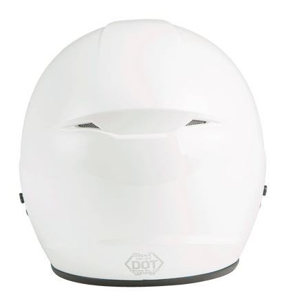 Of 2 Open Face Helmet White Md