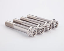 Motocorse set of 4 Titanium Front Caliper Bolts (M10x55) for Radial Calipers