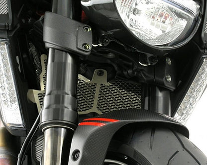 Motocorse Titanium Water Radiator Guard for Ducati Diavel