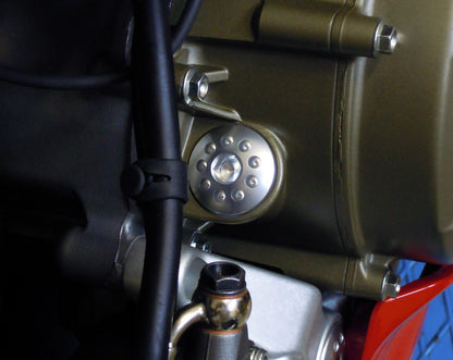 Motocorse billet Aluminum or Titanium Oil Fill plug for Ducati, Honda, Kawasaki, Triumph, and Yamaha - M20x2.5