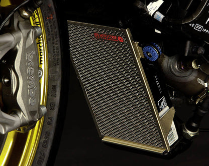 MotoCorse Titanium Water Radiator And oil Cooler Guards for the Ducati Monster 1200 & 2017+ Supersport