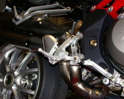 Motocorse Billet Adjustable Rearset Mounts for MV Agusta F4 & B4 Brutale Models