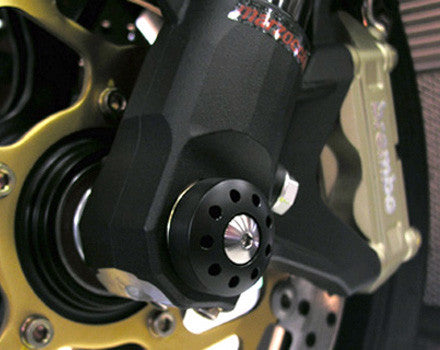 Motocorse Titanium and Delrin Front Axle Slider For MV Agusta Up to 2009 F4 and all Brutale 4 cylinders