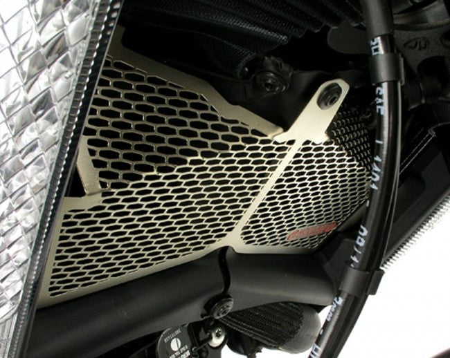 Motocorse Titanium Water Radiator Guard for Ducati Diavel