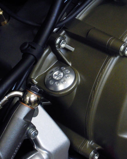 Motocorse billet Aluminum or Titanium Oil Fill plug for Ducati, Honda, Kawasaki, Triumph, and Yamaha - M20x2.5