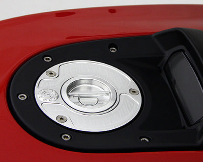 Motocorse Billet Aluminum Gas Cap for newer Ducati's  MV's and Aprilia's