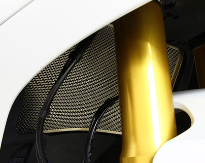 MotoCorse Titanium Water Radiator And oil Cooler Guards for the Ducati Monster 1200 & 2017+ Supersport