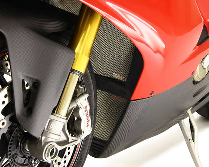 Motocorse Titanium Radiator and Oil Cooler Guards for the Ducati Panigale / Streetfighter V4 / S / R / Speciale (18-24)