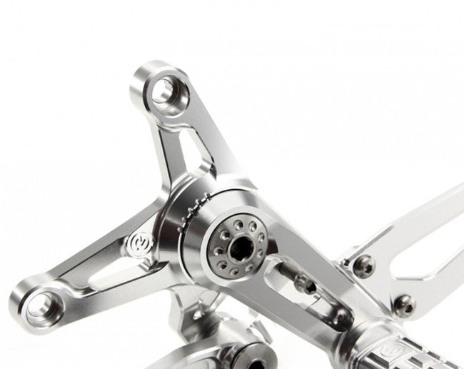 Motocorse Billet Rearsets with Titanium for MV F3  Brutale 675/800  and Dragster 800