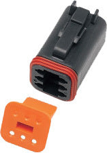 6 Wire Black Deutsch Plug & Wdglck Hd# 72116 94bk